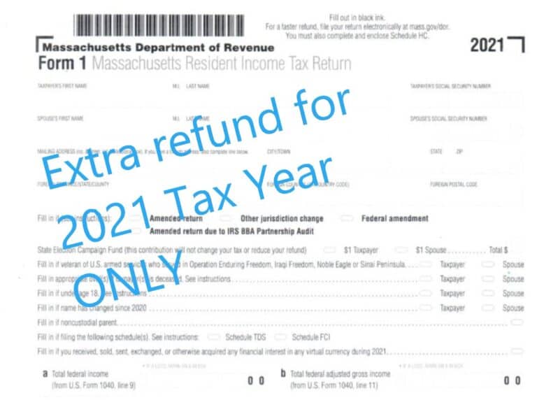 Massachusetts Residents Enjoy A Bonus State Refund November 2022 